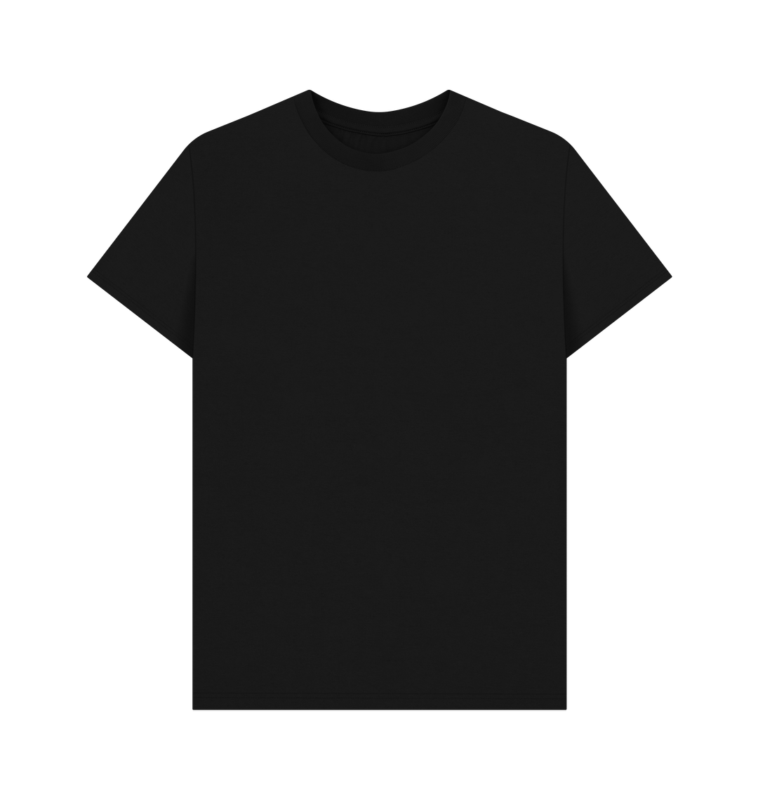 Black Rebel Stitch Premium Cotton Short Sleeve T-Shirt Main Line Back Print #3