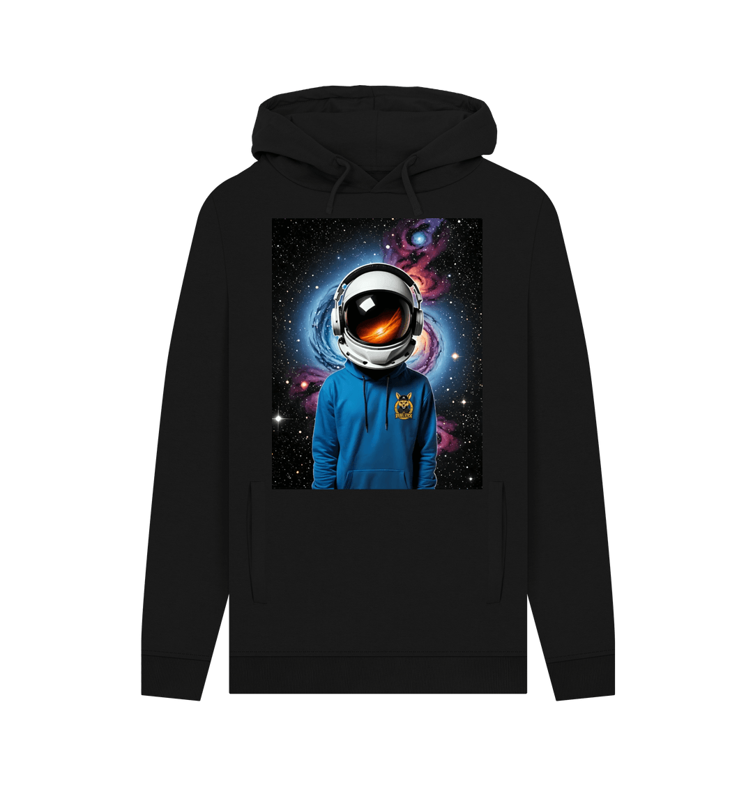 Black Rebel Stitch Premium Cotton Hoodie Space Edition Front Print #1