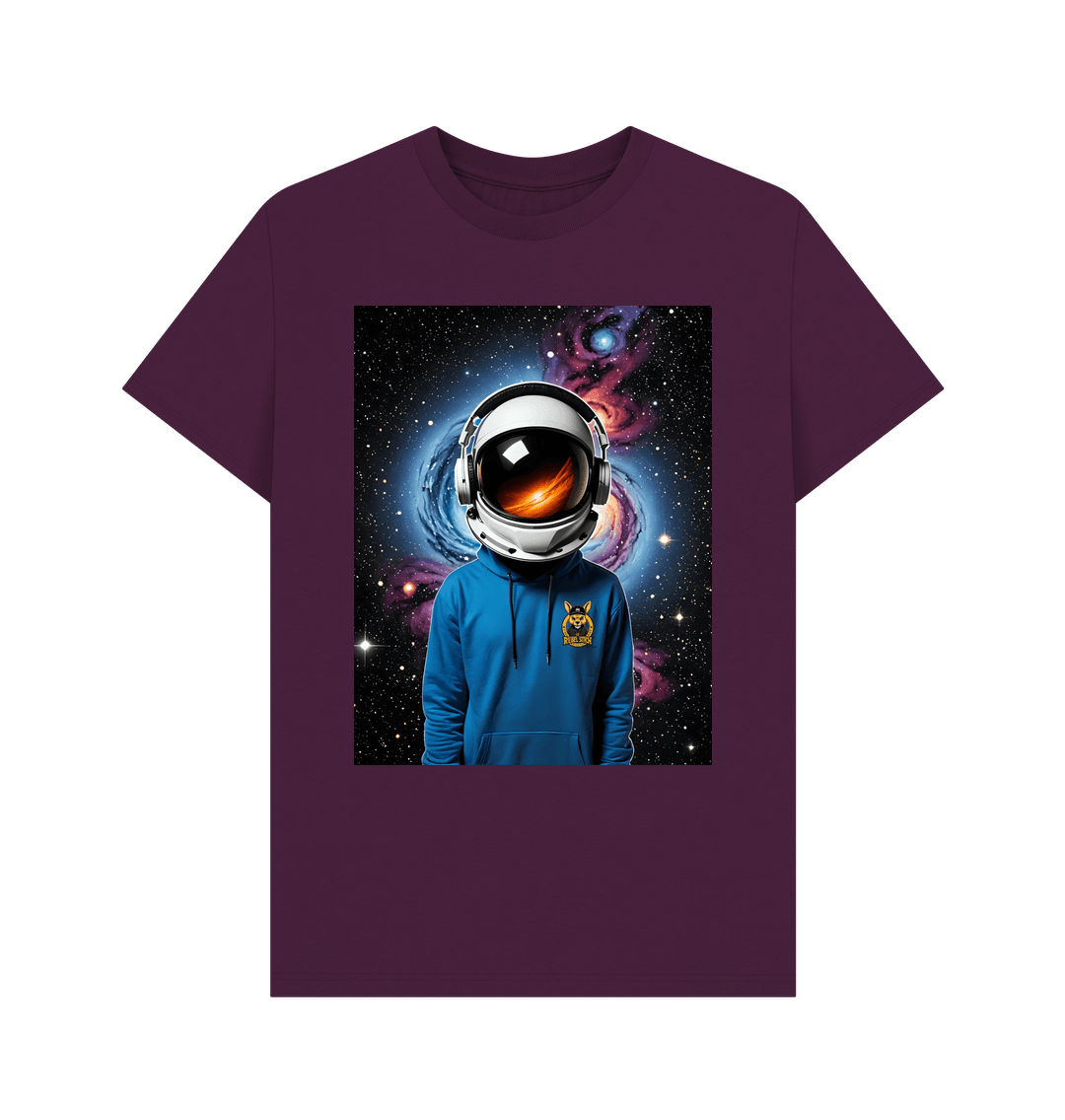 Purple Rebel Stitch Premium Cotton Short Sleeve T-Shirt Space Edition Front Print #1