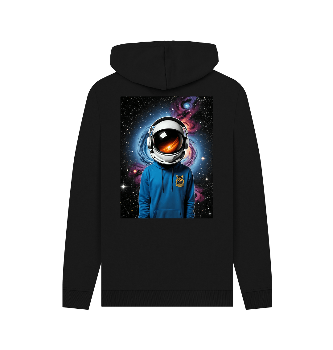 Black Rebel Stitch Premium Cotton Hoodie Space Edition Back Print #1