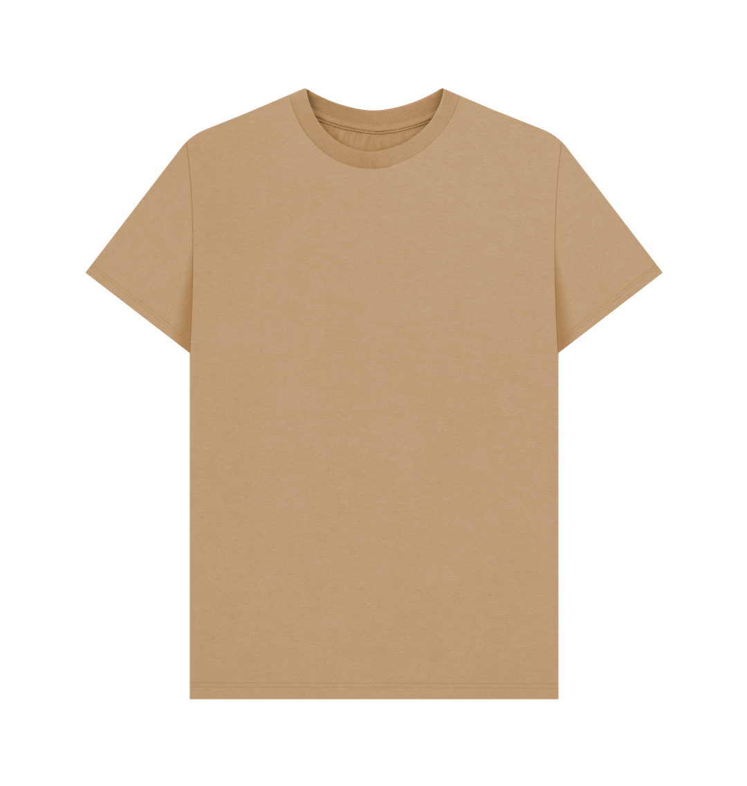 Sand Rebel Stitch Premium Cotton Short Sleeve T-Shirt Zion-One Love Back Print #3