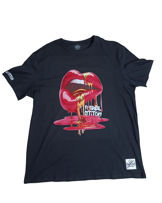 Rebel Stitch Pink Lips
