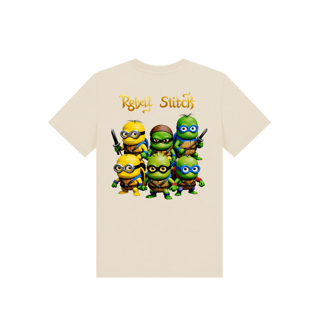 Oat Rebel Stitch Premium Cotton Short Sleeve Kids T-Shirt TMNM Back Print #1