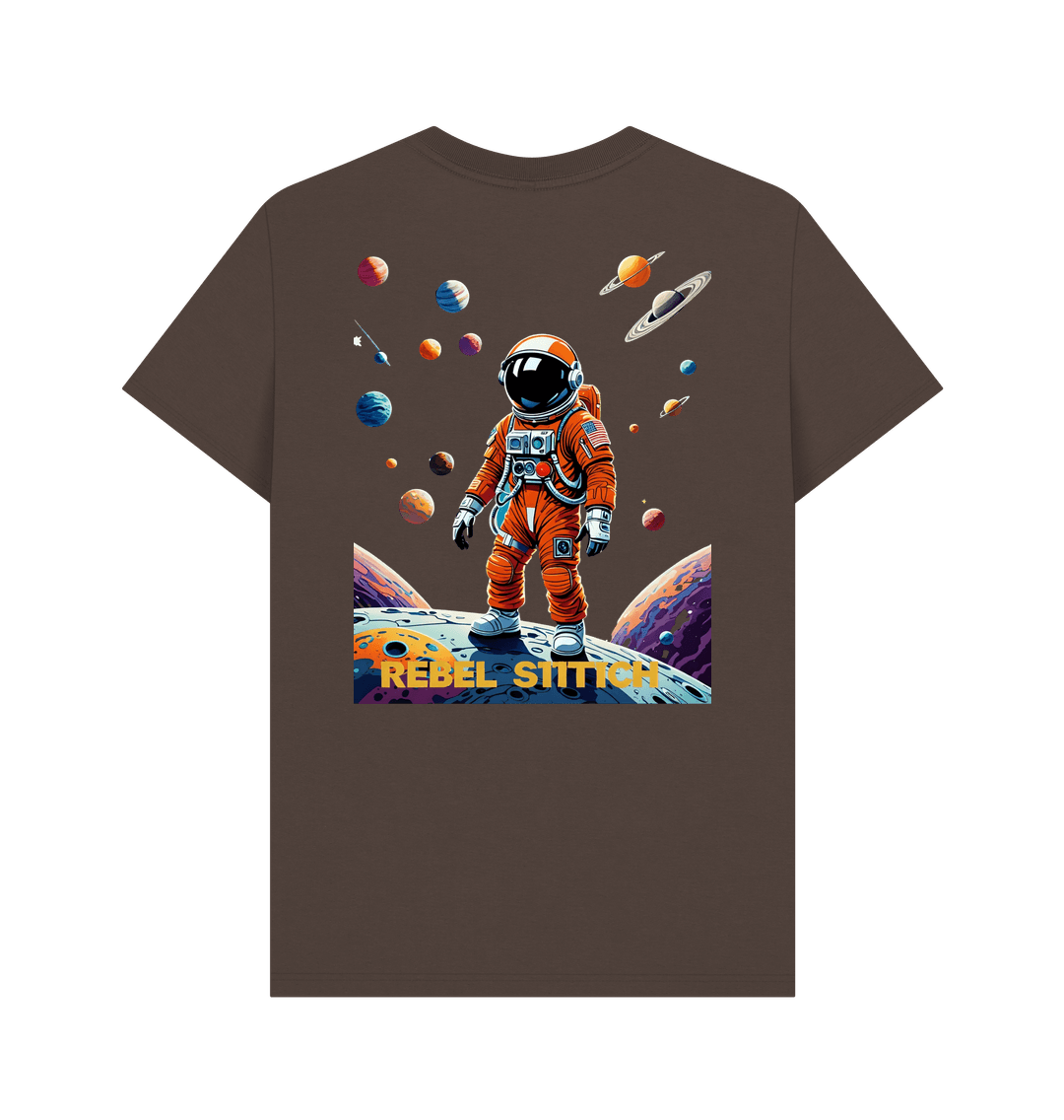 Chocolate Rebel Stitch Premium Cotton Short Sleeve T-Shirt Space Edition Back Print #4