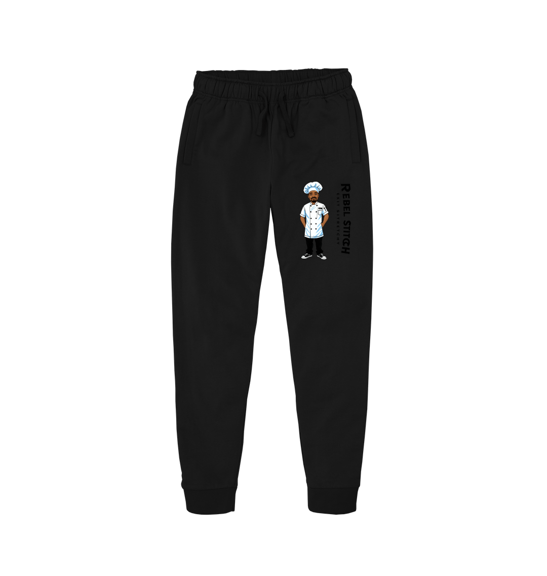 Black Rebel Stitch Premium Cotton Joggers Chef Edition #1