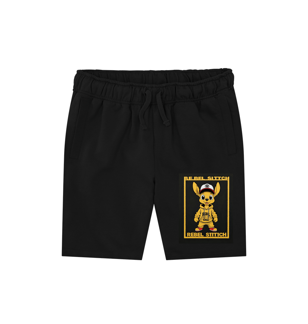 Black Rebel Stitch Premium Cotton Shorts Main Line #3