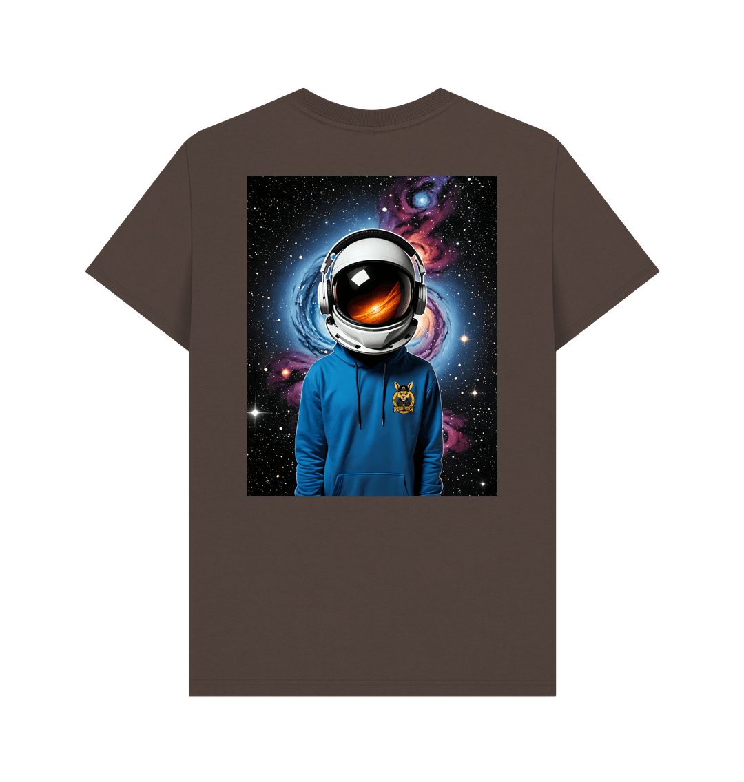 Chocolate Rebel Stitch Premium Cotton Short Sleeve T-Shirt Space Edition Back Print #1