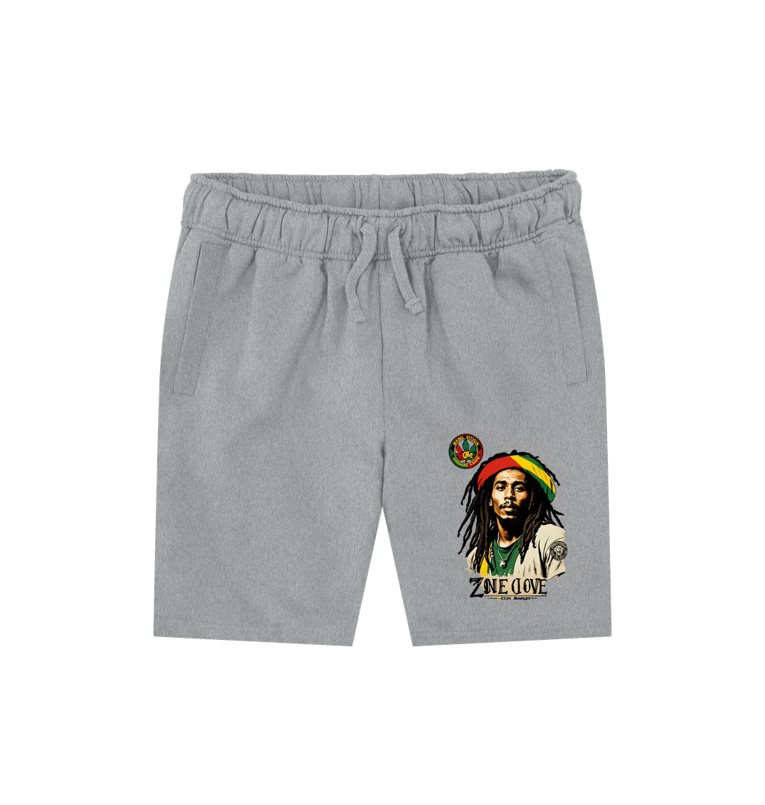 Athletic Grey Rebel Stitch Premium Cotton Shorts Zion-One Love #4