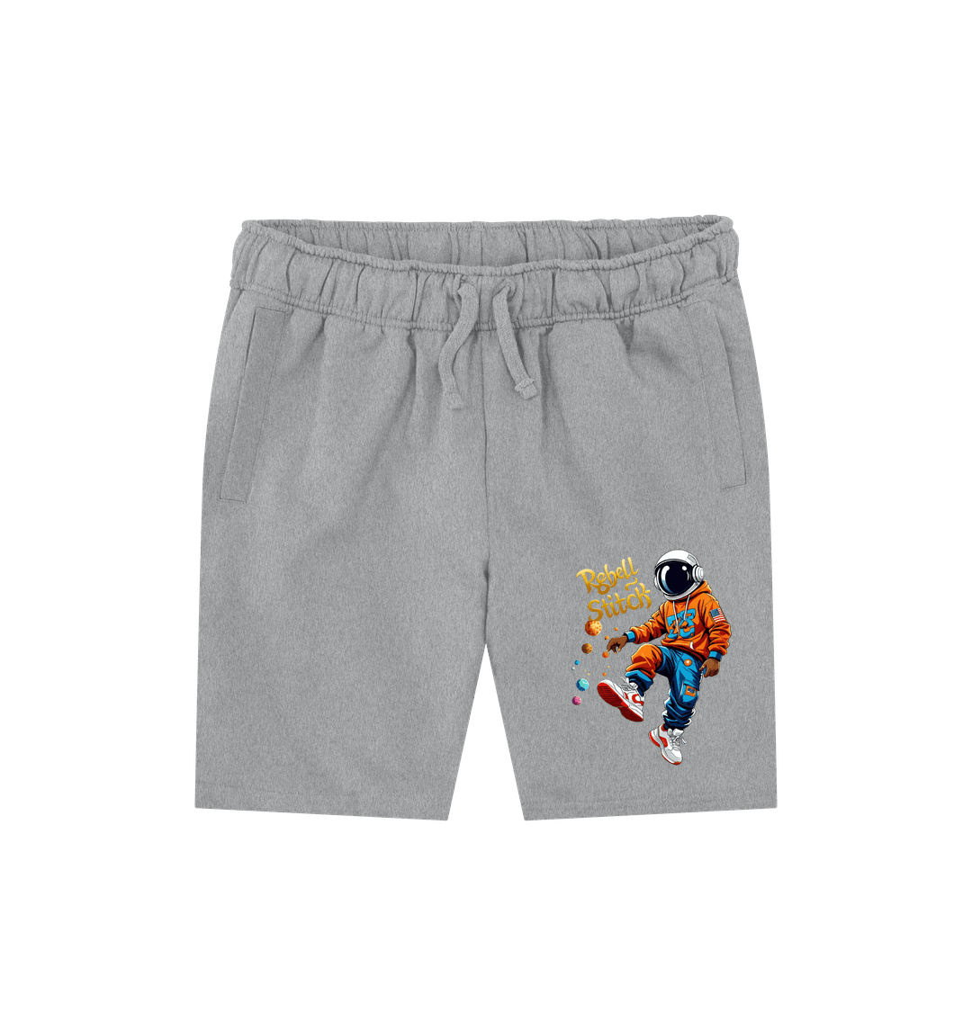 Athletic Grey Rebel Stitch Premium Cotton Shorts Space Edition #3