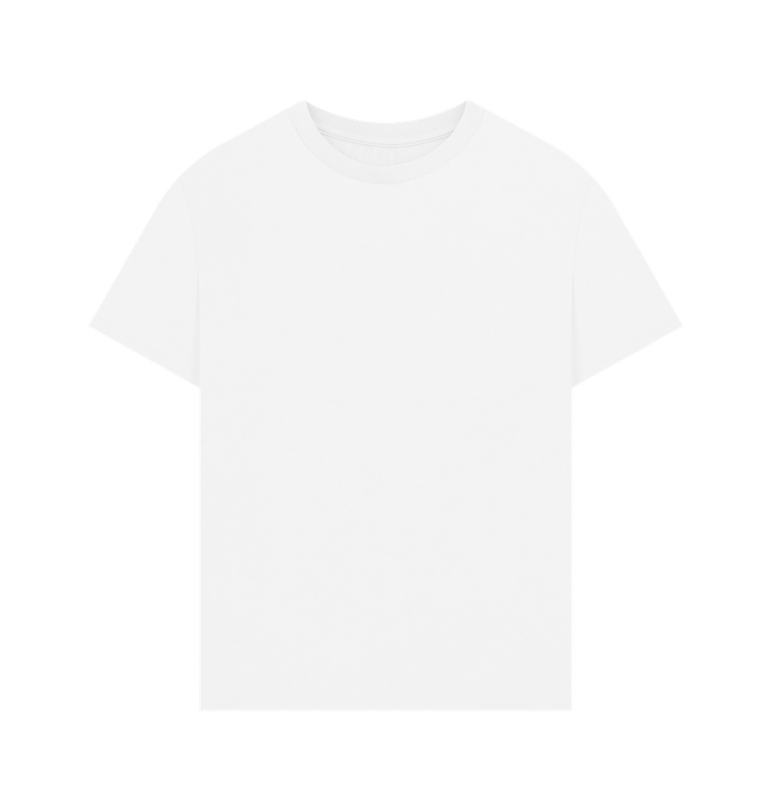 White Rebel Stitch Premium Cotton Oversized Short Sleeve T-Shirt Space Edition Back Print #3