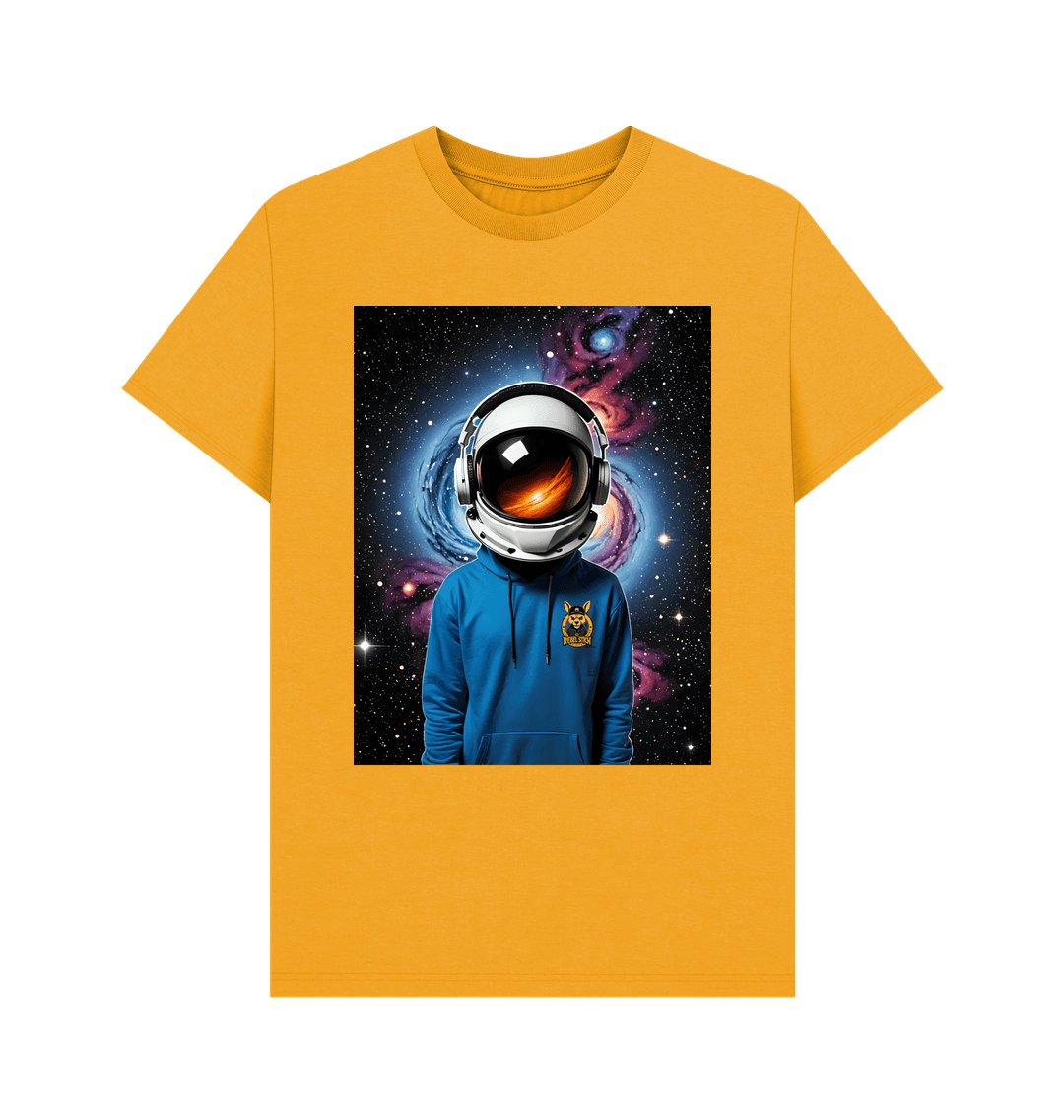 Mustard Rebel Stitch Premium Cotton Short Sleeve T-Shirt Space Edition Front Print #1