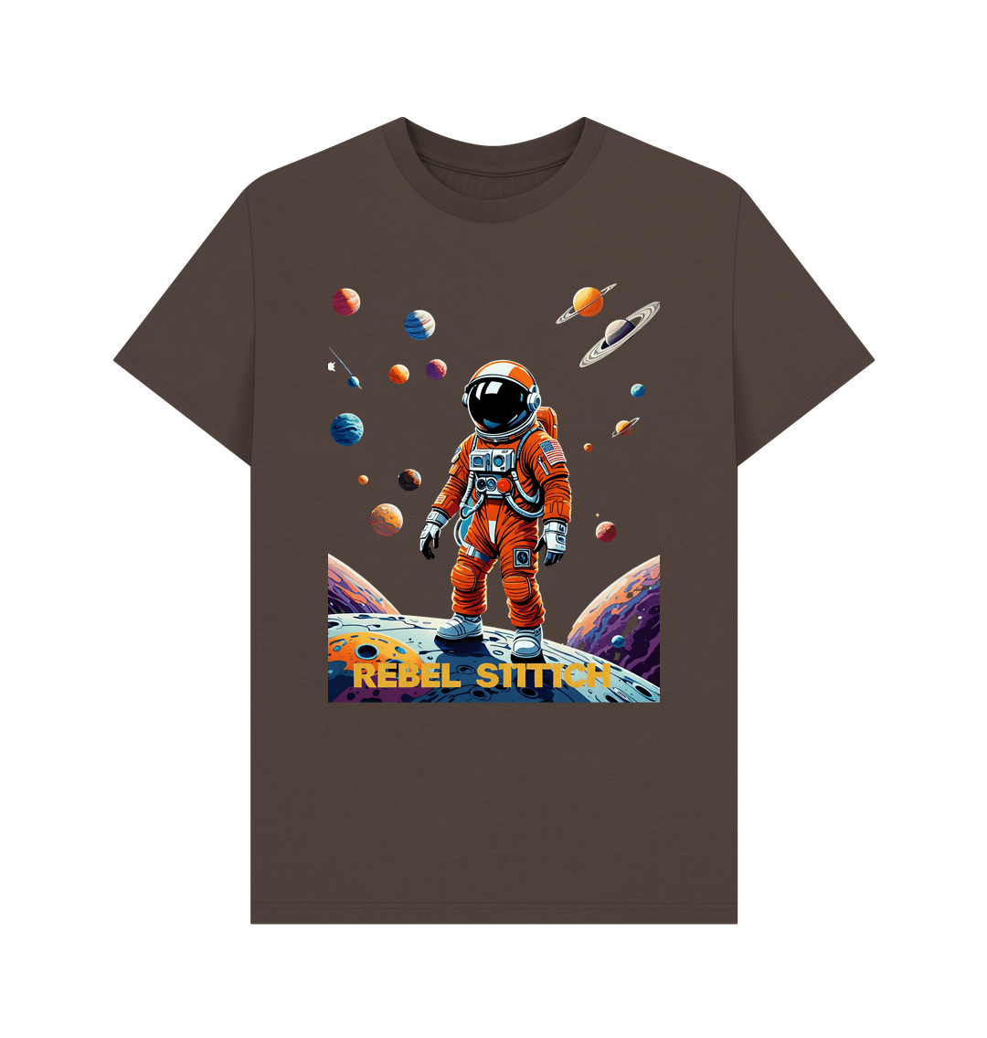 Chocolate Rebel Stitch Premium Cotton Short Sleeve T-Shirt Space Edition Front Print #4