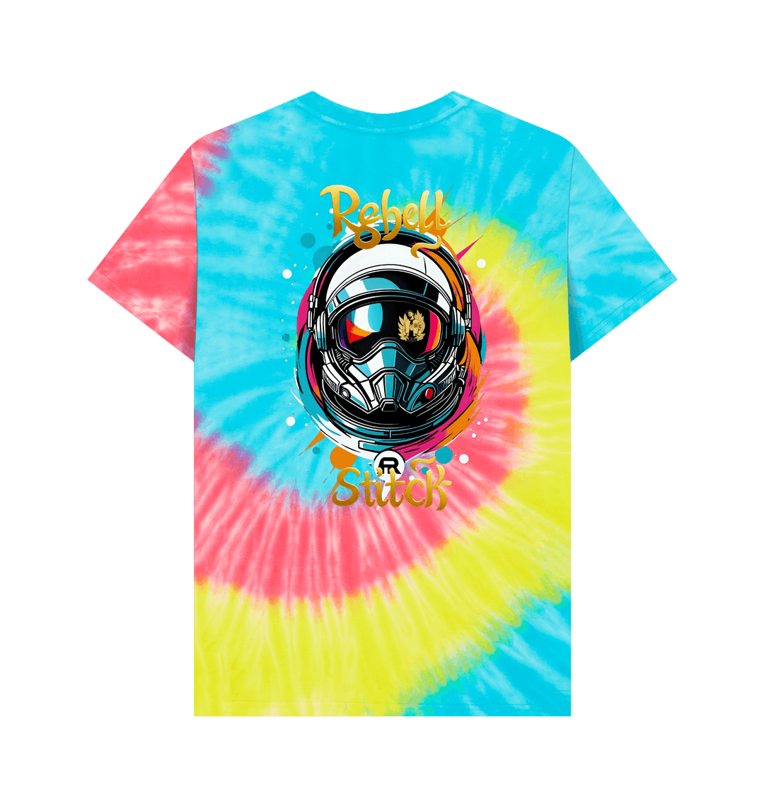 Tie Dye Rebel Stitch Premium Cotton Short Sleeve T-Shirt Space Edition Back Print #2