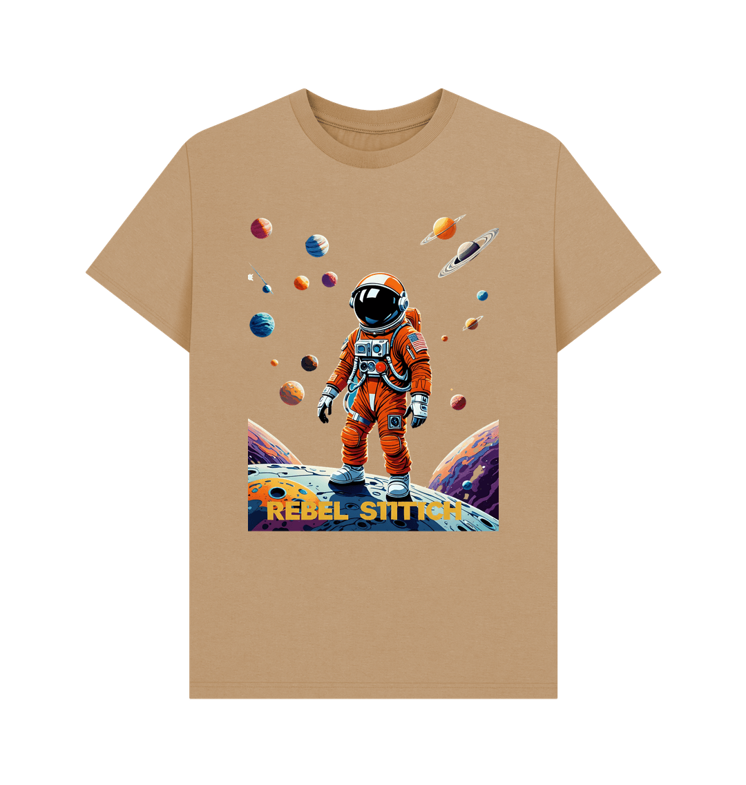 Sand Rebel Stitch Premium Cotton Short Sleeve T-Shirt Space Edition Front Print #4