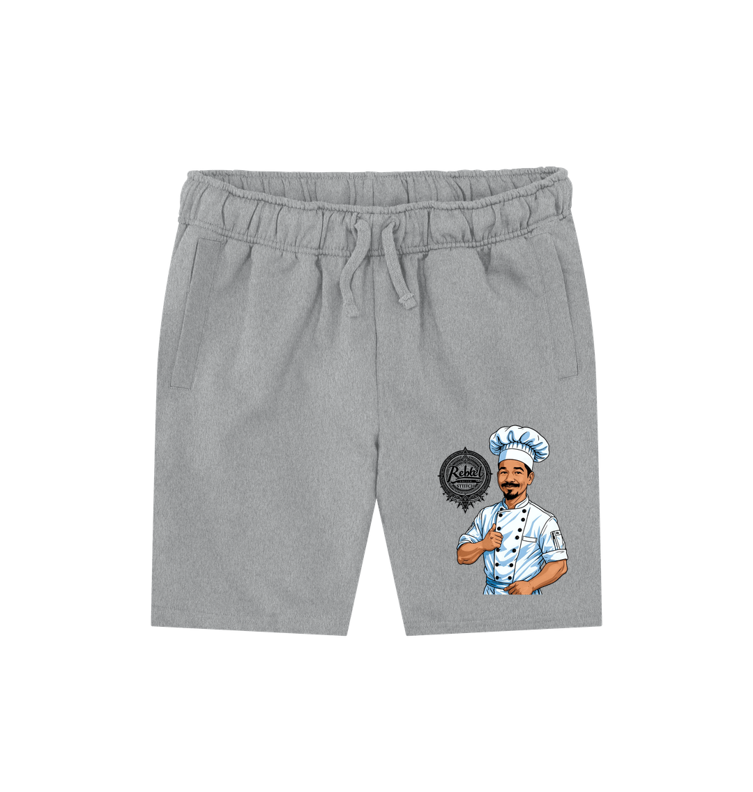 Athletic Grey Rebel Stitch Premium Cotton Shorts Chef Edition #2