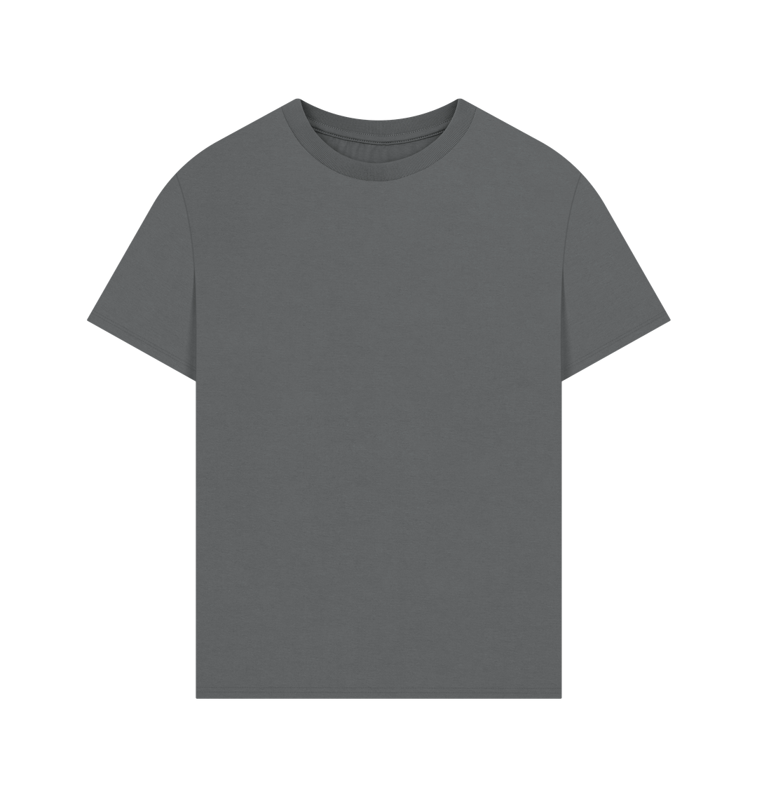 Slate Grey Rebel Stitch Premium Cotton Oversized Short Sleeve T-Shirt Main Line Back Print #3