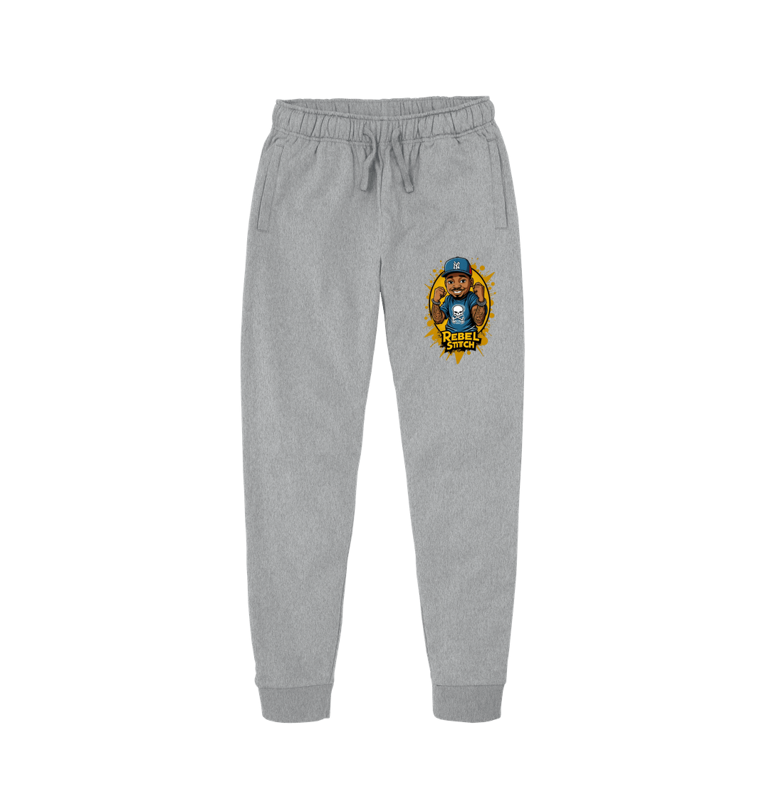 Athletic Grey Rebel Stitch Premium Cotton Joggers Main Line #4