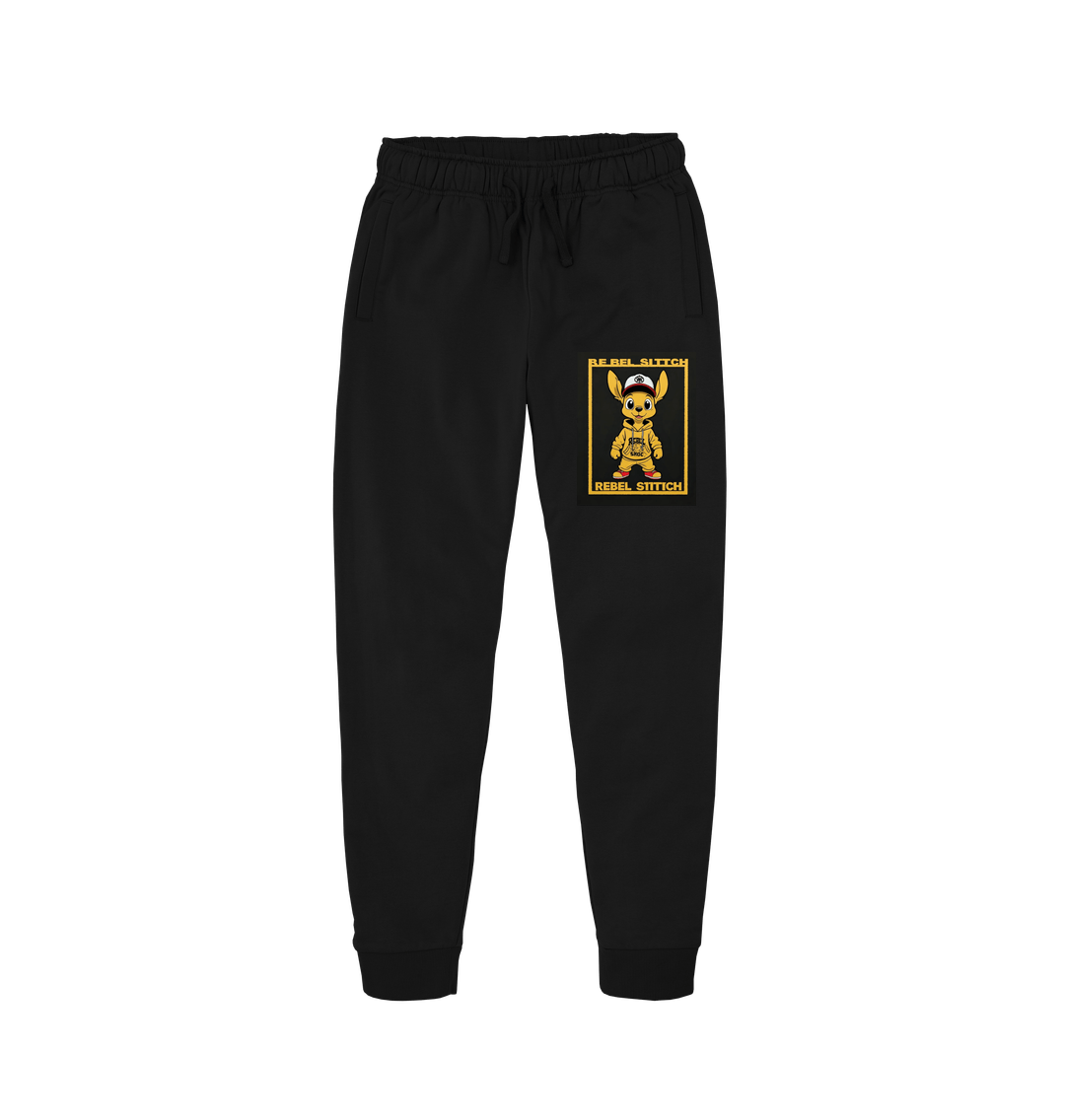 Black Rebel Stitch Premium Cotton Joggers Main Line #3