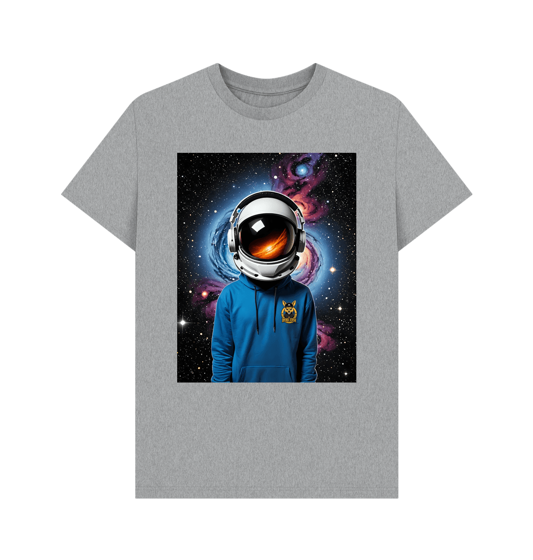 Athletic Grey Rebel Stitch Premium Cotton Short Sleeve T-Shirt Space Edition Front Print #1