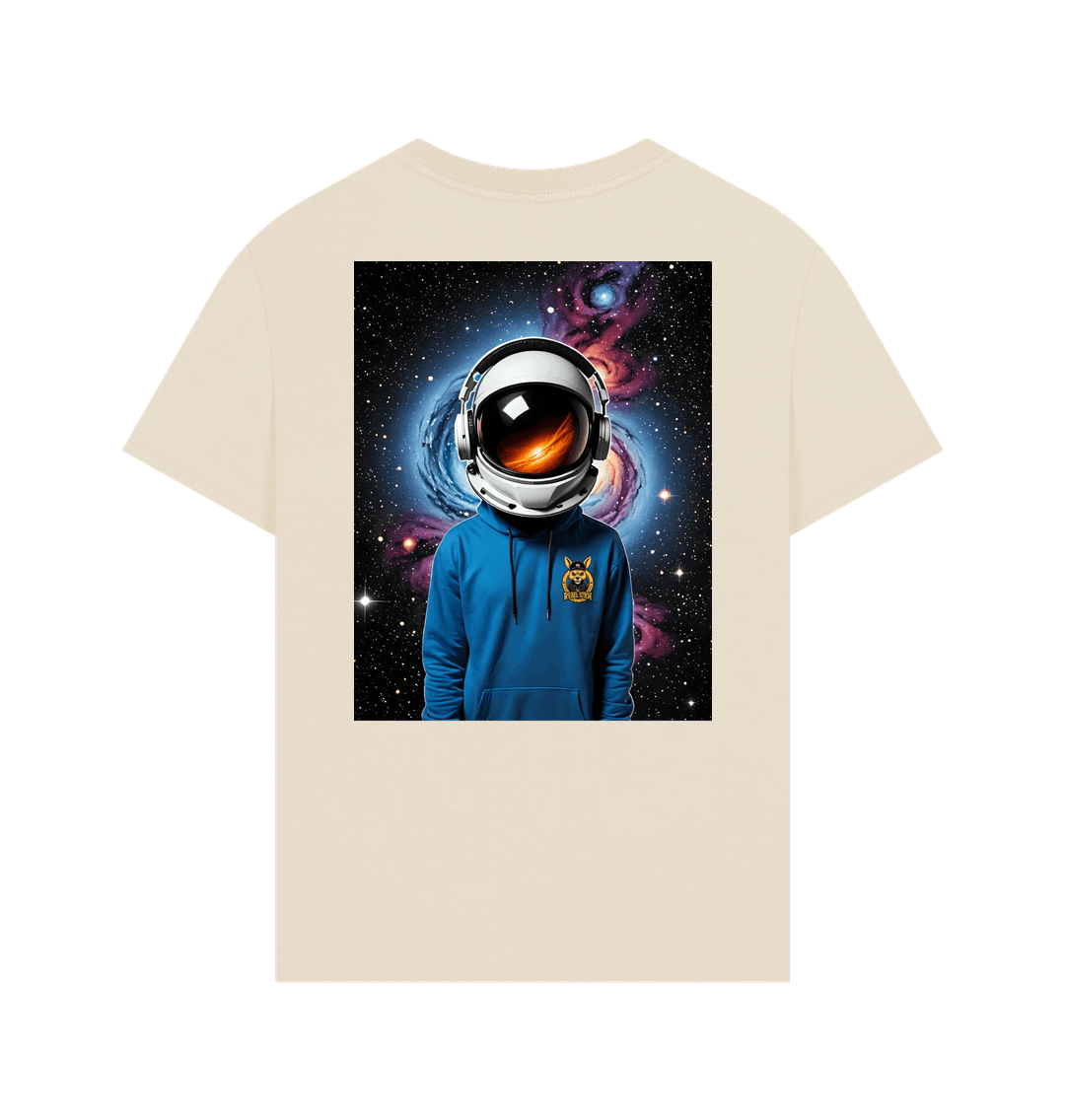 Oat Rebel Stitch Premium Cotton Oversized Short Sleeve T-Shirt Space Edition Back Print #1