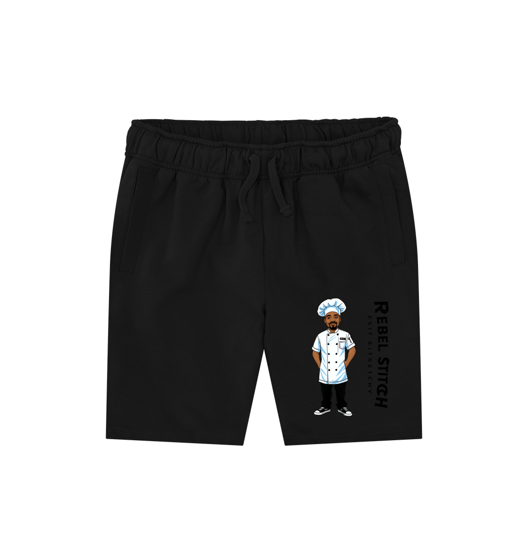 Black Rebel Stitch Premium Cotton Shorts Chef Edition #1