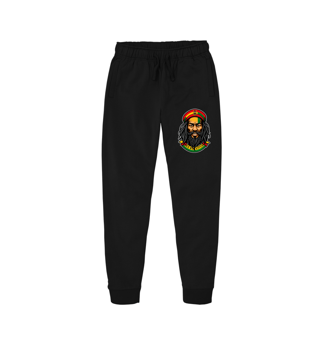 Black Rebel Stitch Premium Cotton Joggers Zion-One Love #3