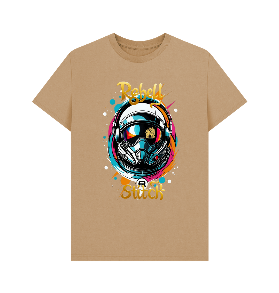 Sand Rebel Stitch Premium Cotton Short Sleeve T-Shirt Space Edition Front Print #2