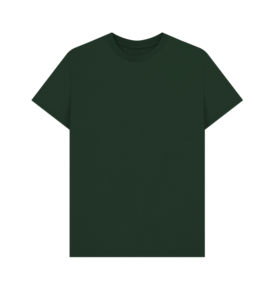 Evergreen Rebel Stitch Premium Cotton Short Sleeve T-Shirt Main Line Back Print #1