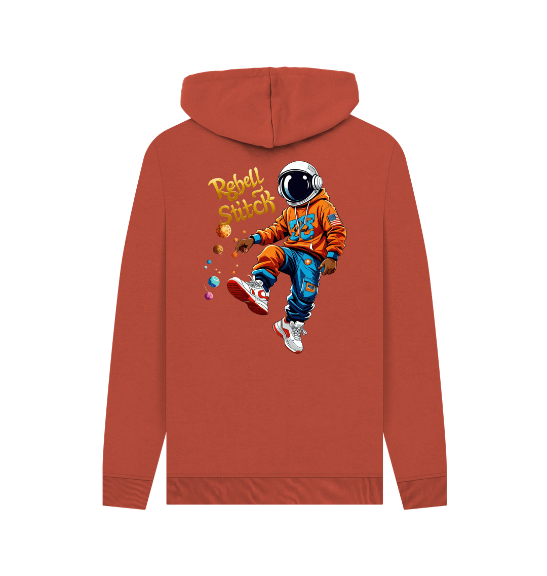 Rust Rebel Stitch Premium Cotton Hoodie Space Edition Back Print #3