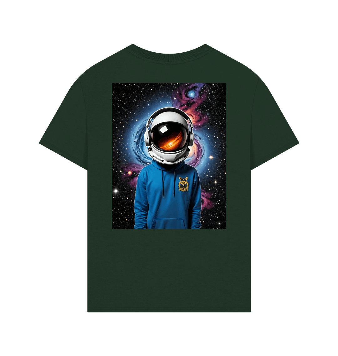 Evergreen Rebel Stitch Premium Cotton Oversized Short Sleeve T-Shirt Space Edition Back Print #1