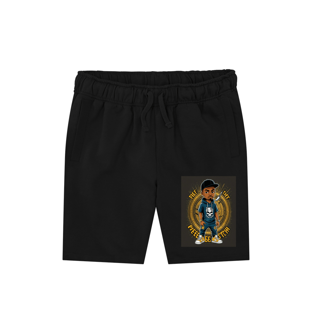 Black Rebel Stitch Premium Cotton Shorts Main Line #5