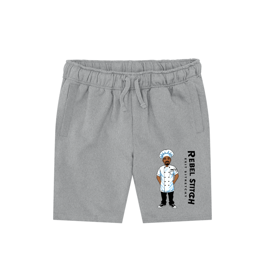 Athletic Grey Rebel Stitch Premium Cotton Shorts Chef Edition #1