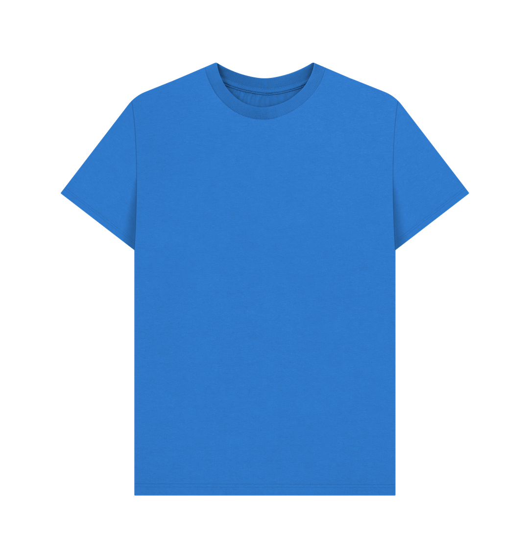 Bright Blue Rebel Stitch Premium Cotton Short Sleeve T-Shirt Chef Edition Back Print #1