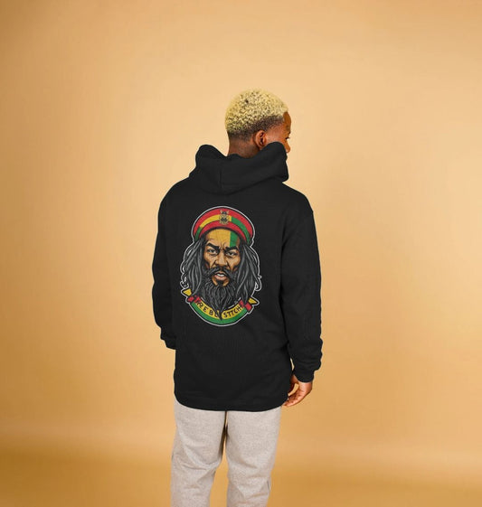 Rebel Stitch Premium Cotton Hoodie Zion-One Love Back Print #3