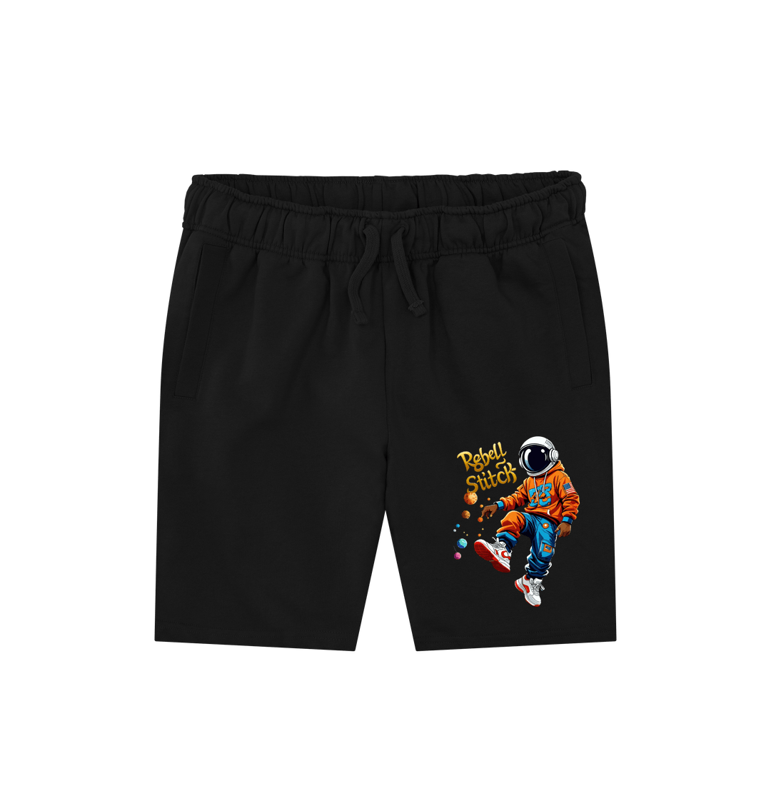 Black Rebel Stitch Premium Cotton Shorts Space Edition #3