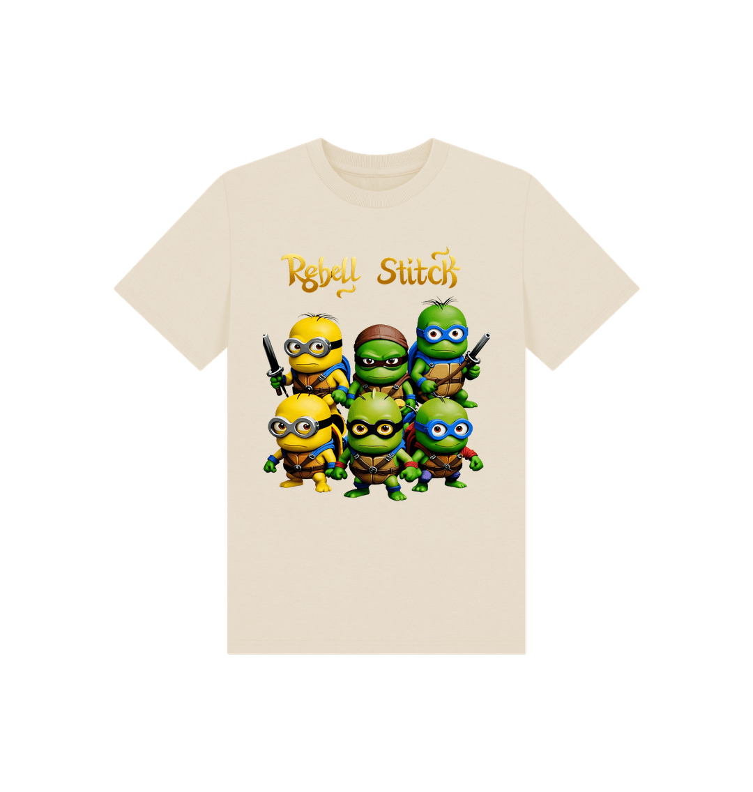 Oat Rebel Stitch Premium Cotton Short Sleeve Kids T-Shirt TMNM Front Print #1