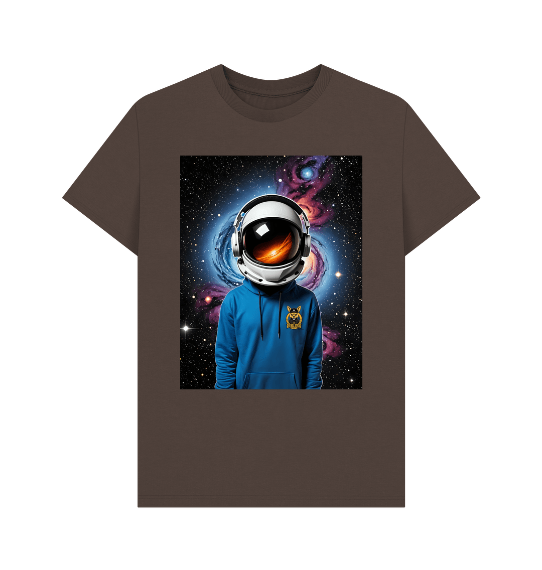 Chocolate Rebel Stitch Premium Cotton Short Sleeve T-Shirt Space Edition Front Print #1