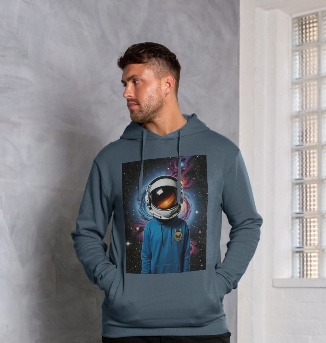 Rebel Stitch Premium Baumwoll-Hoodie „Space Edition“ mit Frontdruck #1