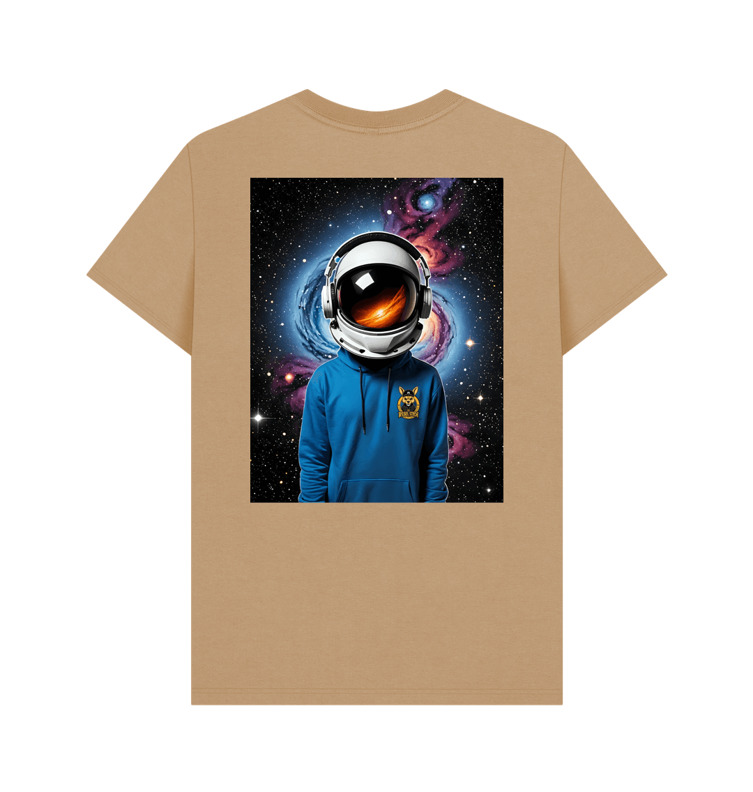 Sand Rebel Stitch Premium Cotton Short Sleeve T-Shirt Space Edition Back Print #1