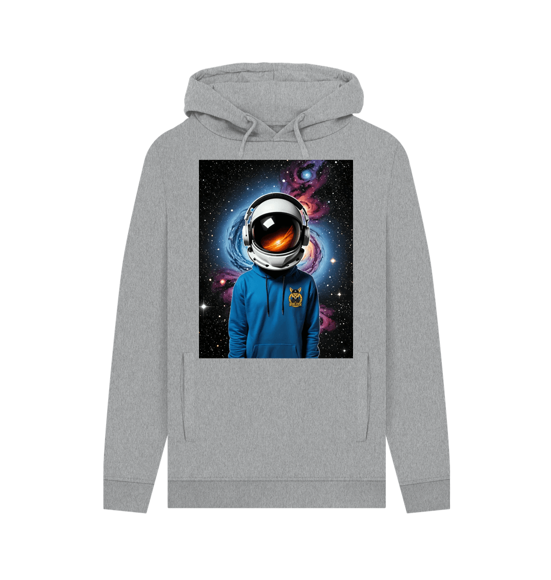 Light Heather Rebel Stitch Premium Cotton Hoodie Space Edition Front Print #1