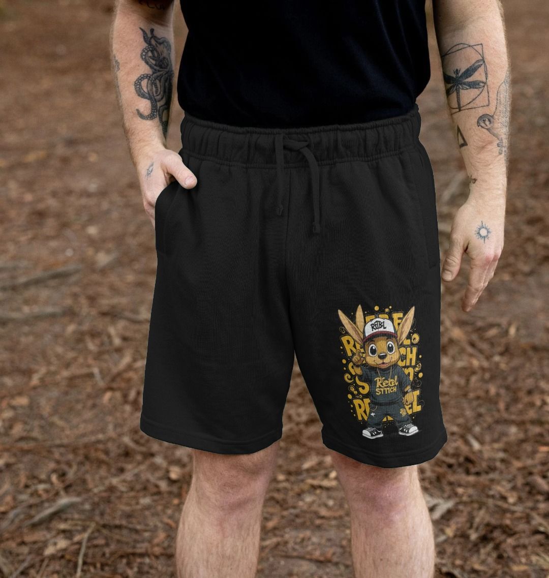 Rebel Stitch Premium Baumwollshorts Hauptlinie Nr. 2