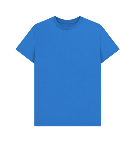 Bright Blue Rebel Stitch Premium Cotton Short Sleeve T-Shirt Chef Edition Back Print #2