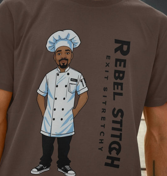 Rebel Stitch Premium Cotton Short Sleeve T-Shirt Chef Edition Front Print #1