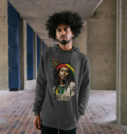 Rebel Stitch Premium Cotton Hoodie Zion-One Love Front Print #4