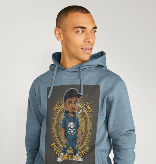 Rebel Stitch Premium Cotton Hoodie Main Line Front Print #5