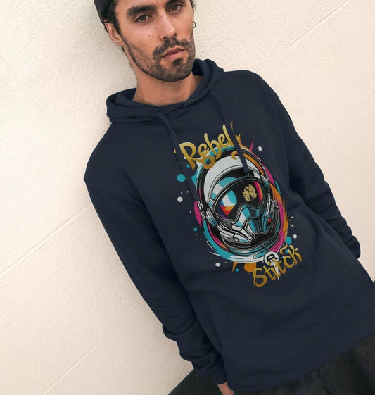 Rebel Stitch Premium Baumwoll-Hoodie „Space Edition“ mit Frontdruck #2