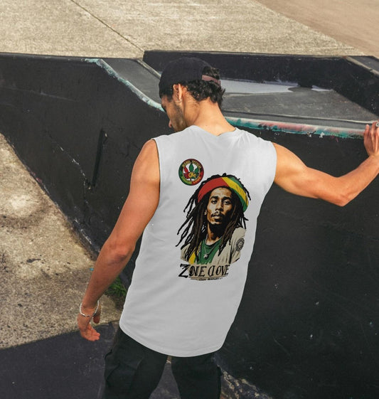 Rebel Stitch Premium Cotton Vest Zion-One Love Back Print #4