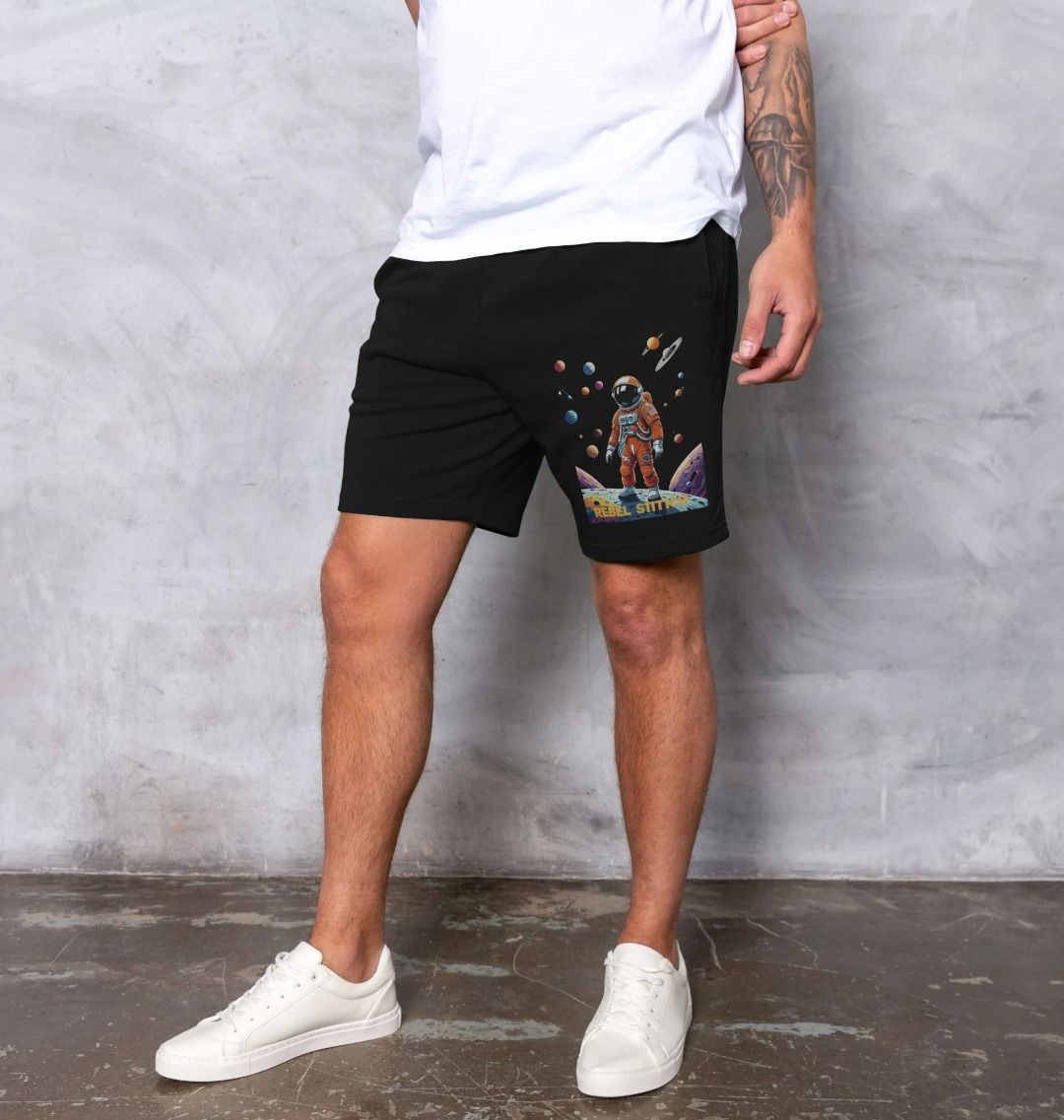 Rebel Stitch Premium Cotton Shorts Space Edition #4