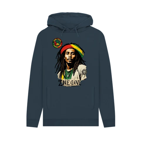 Rebel Stitch Premium Cotton Hoodie Zion-One Love Front Print #4