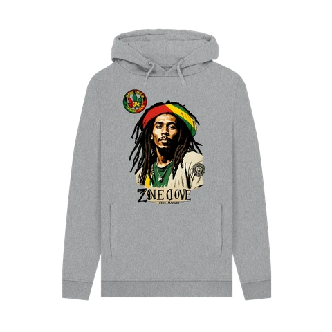 Rebel Stitch Premium Cotton Hoodie Zion-One Love Front Print #4